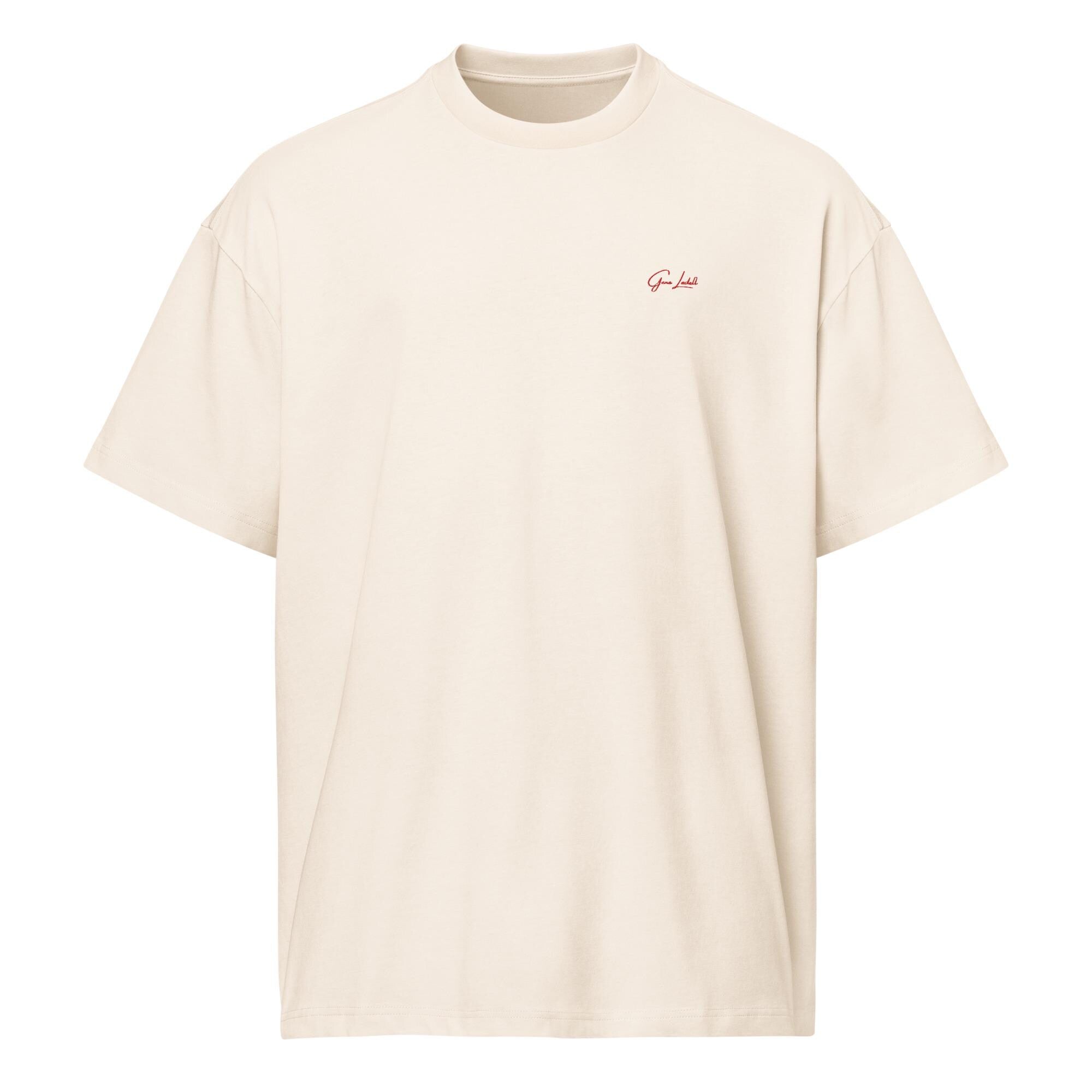 Gene Ladell Box Tee w/Red Embroidery