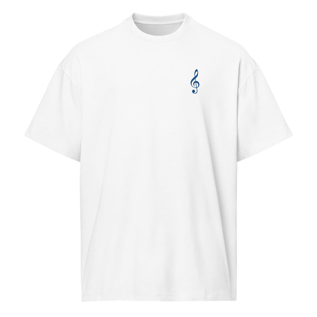 Clef Club Box Tee w/Royal Embroidery