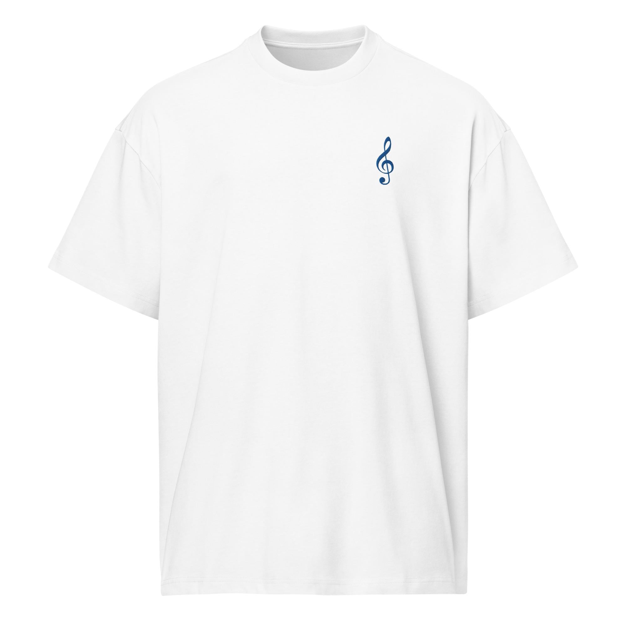 Clef Club Box Tee w/Royal Embroidery