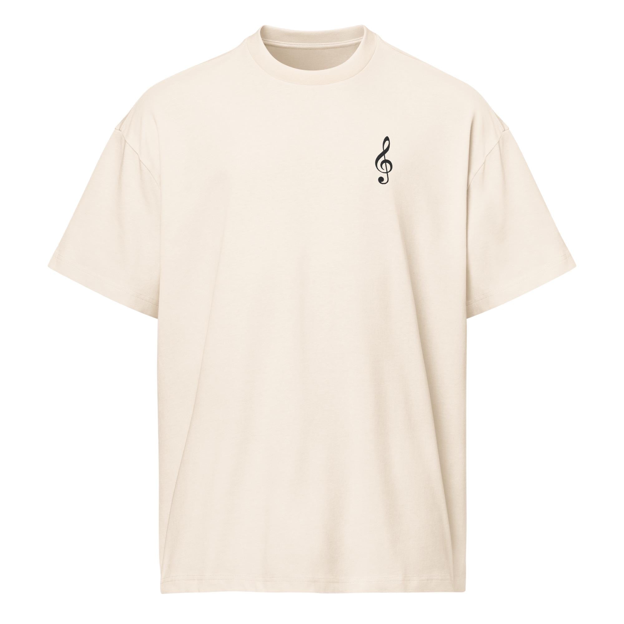 Clef Club Box Tee w/Black Embroidery