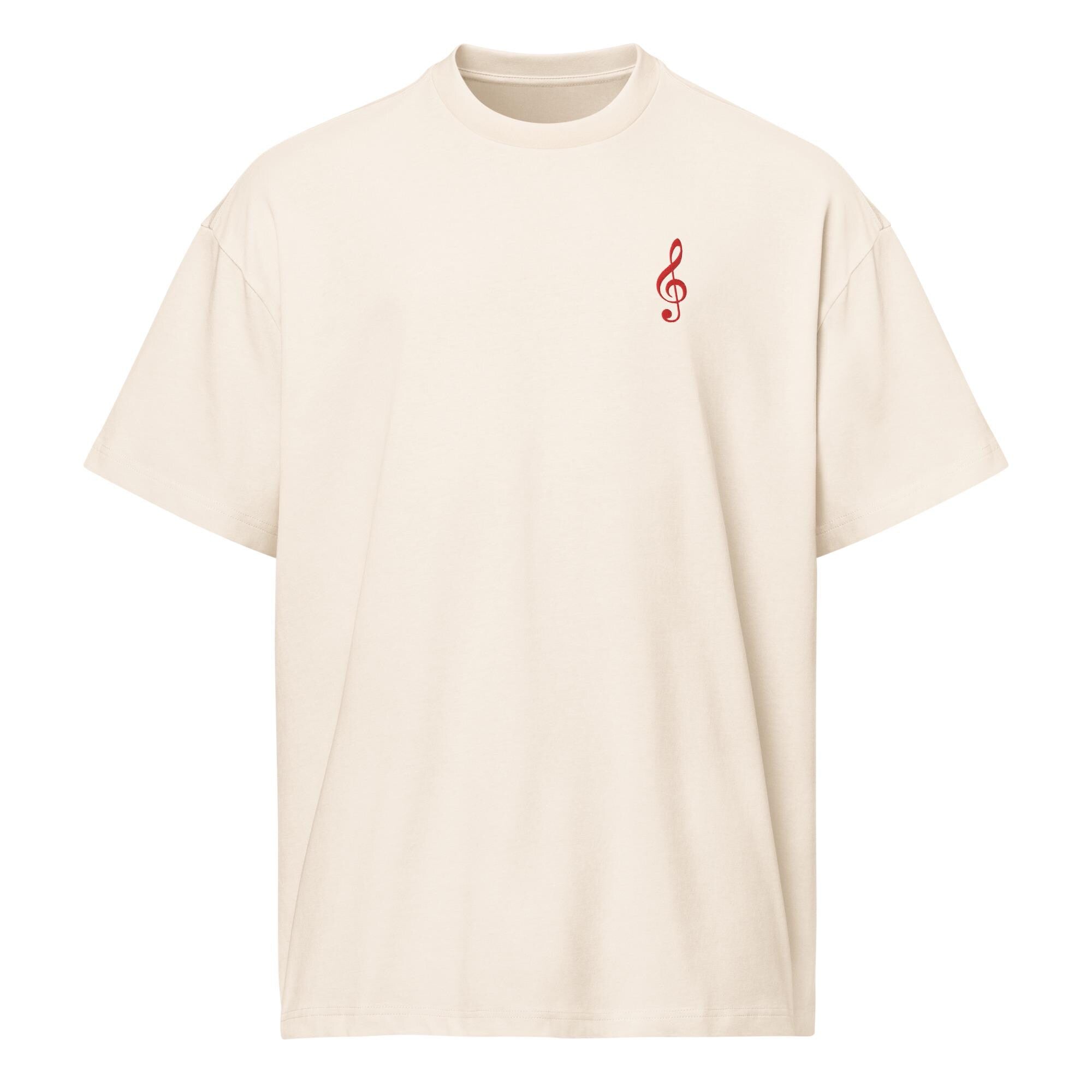 Clef Club Box Tee w/Red Embroidery