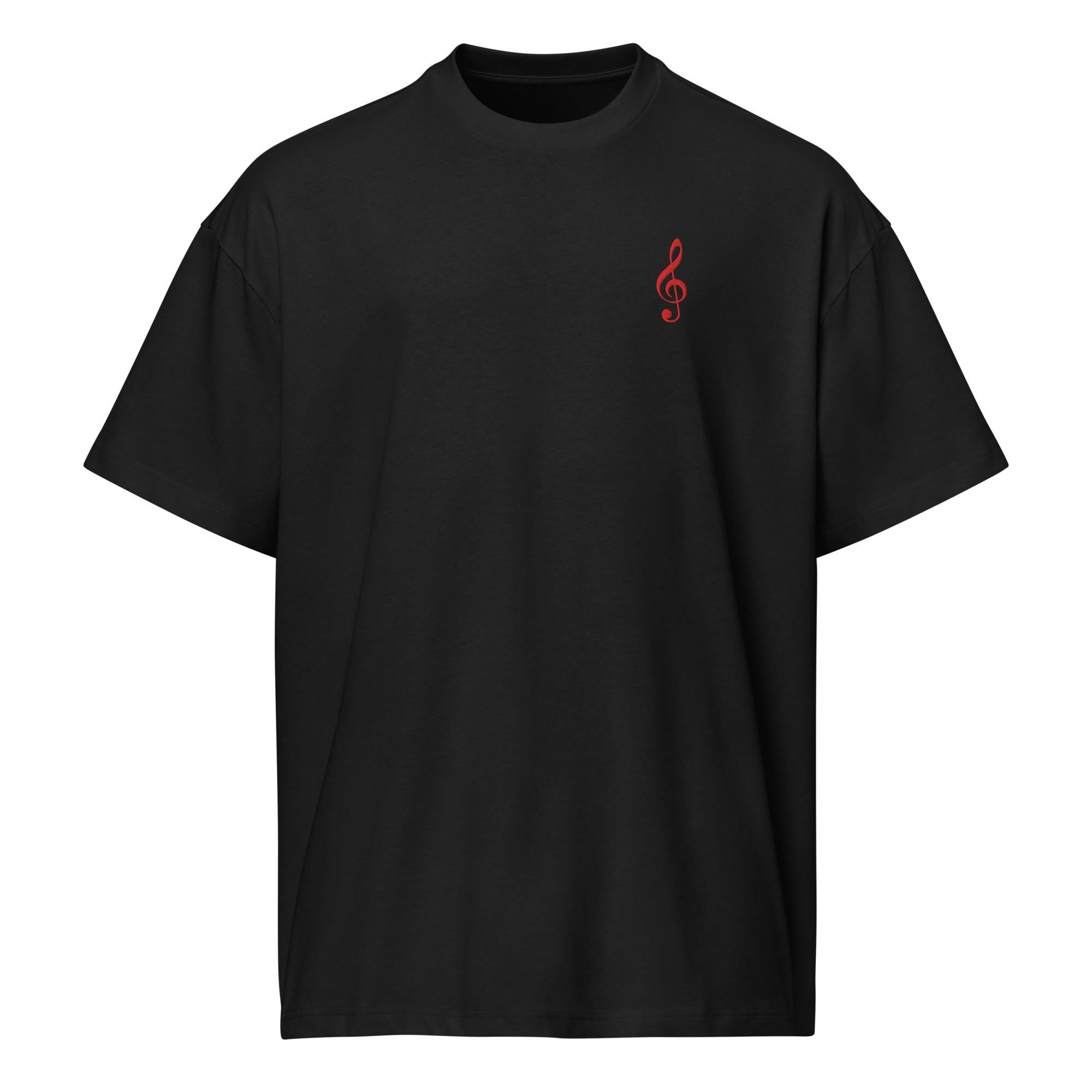 Clef Club Box Tee w/Red Embroidery