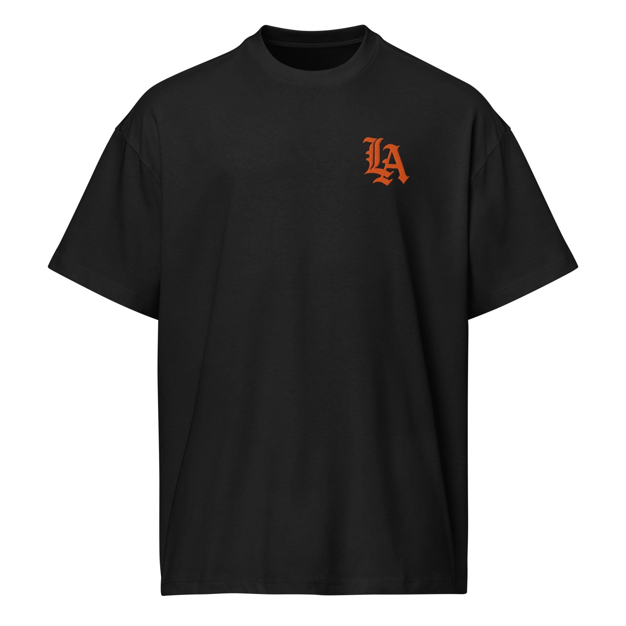 Old English LA Box w/Tee Orange Embroidery