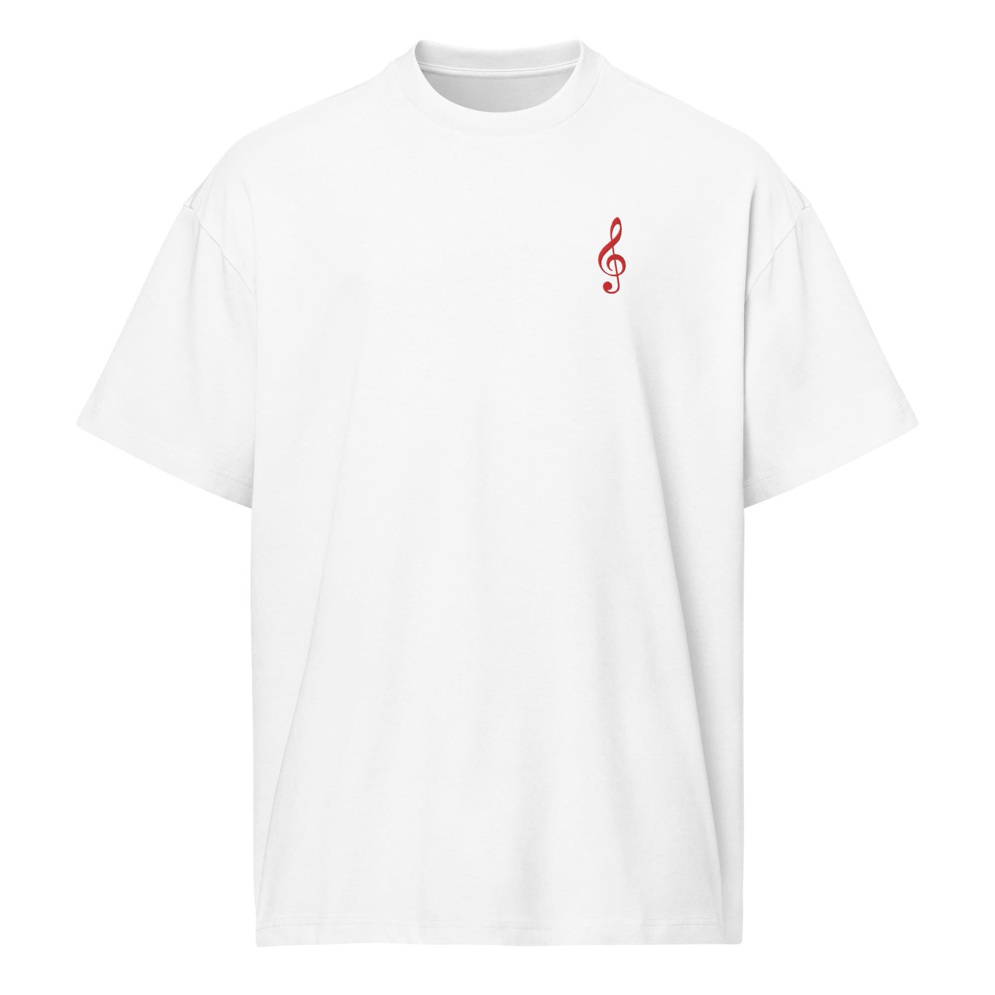 Clef Club Box Tee w/Red Embroidery